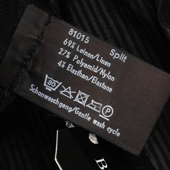 Annette Gortz Split Black Pinstripe Bubble-Hem Skirt-Pants - Picture 10 of 10